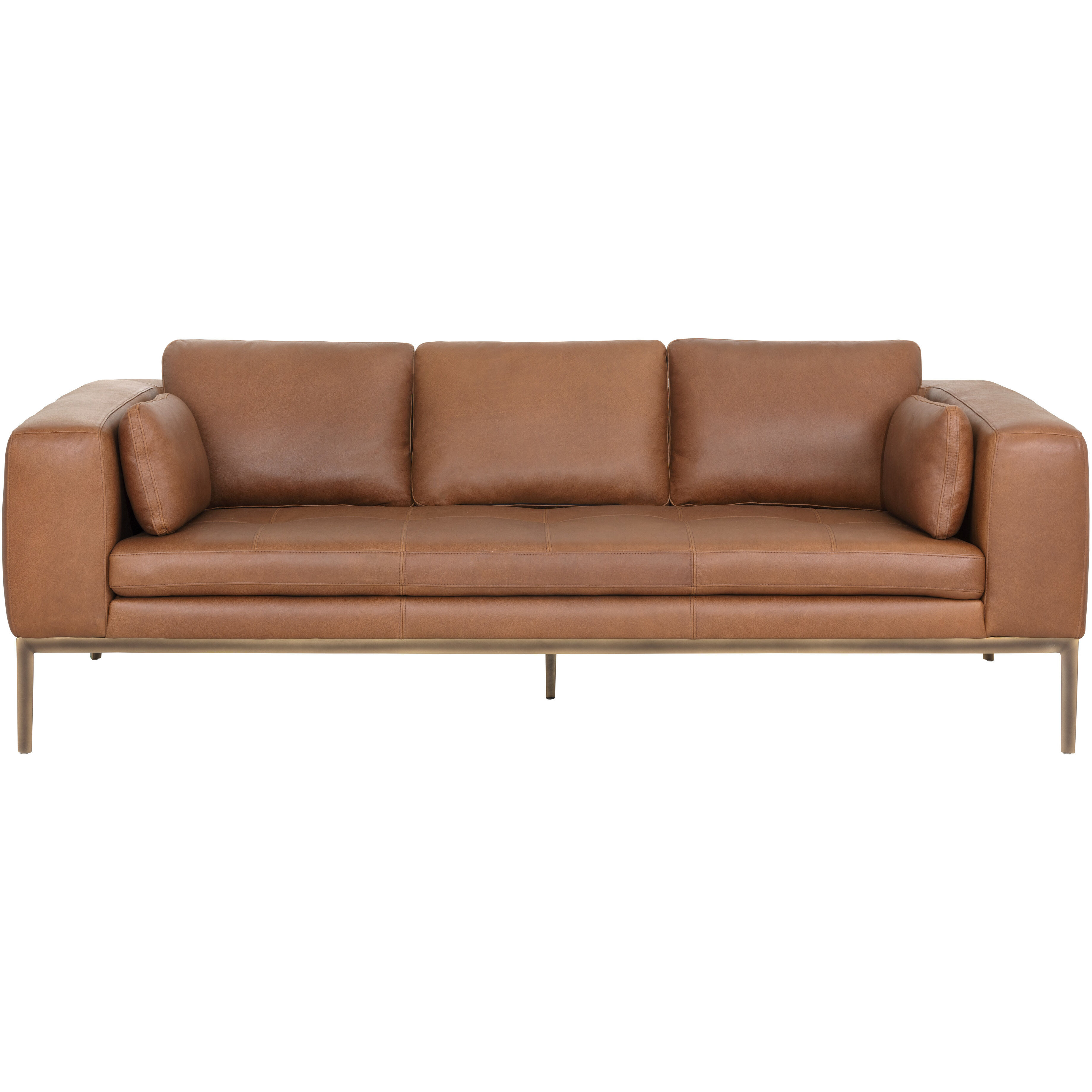 Burr Behike Saddle Leather Sofa